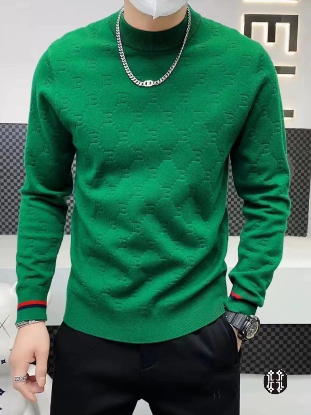 Ele Men's Thiened Wool Sweater Faionable Ci Sle Winter New Arrival Slim Fit Knitted Base irt f High Collar
Ele Men's Thiened Wool Sweater Faionable Ci Sle Winter New Arrival Slim Fit Knitted Base irt f High Collar