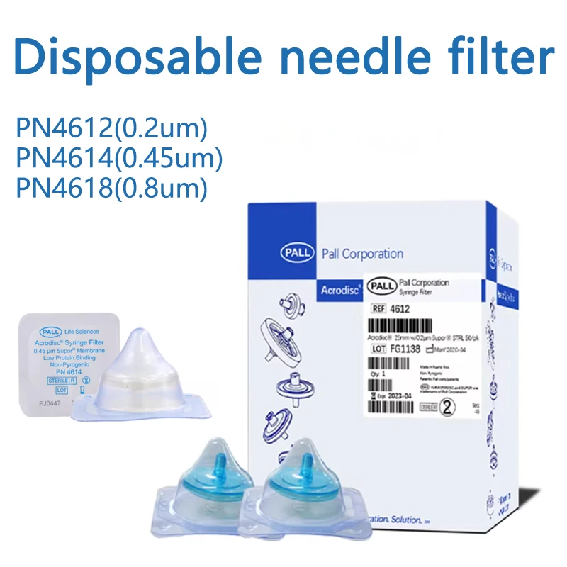 50pcs Laboratory Disposable Needle Filters PES Membrane 25mm Diameter 0.2/0.45/0.8um Pore Size PALL Hydrophilic Supor Membrane
50pcs Laboratory Disposable Needle Filters PES Membrane 25mm Diameter 0.2/0.45/0.8um Pore Size PALL Hydrophilic Supor Membrane