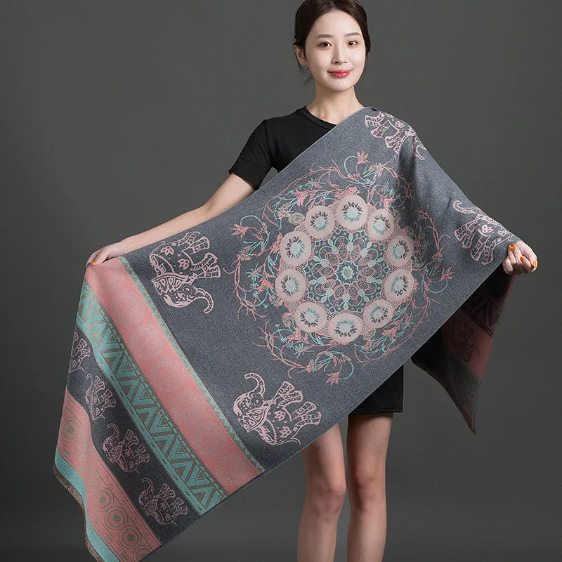 New Women Cashmere Warm Blanket Scarf Luxury Floral Print Pashmina Winter Travel Shawl Wraps Stoles Bufanda Poncho Echarpe 2023
New Women Cashmere Warm Blanket Scarf Luxury Floral Print Pashmina Winter Travel Shawl Wraps Stoles Bufanda Poncho Echarpe 2023