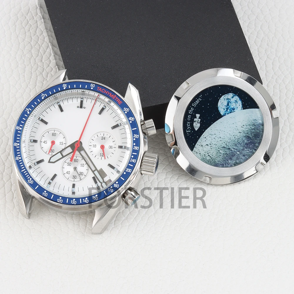 32.5MM Luminous Dial Hands VK63 Watch Accessories 40MM Silver stainless Steel Watch Cases For VK63 Quartz Chronograph Movement
32.5MM Luminous Dial Hands VK63 Watch Accessories 40MM Silver stainless Steel Watch Cases For VK63 Quartz Chronograph Movement