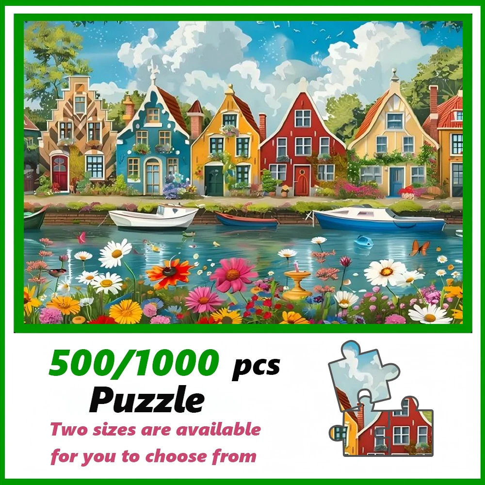 A high-quality 500/1000-piece puzzle, perfect for adults, is a fun family game that helps relieve stress and is great fo
A high-quality 500/1000-piece puzzle, perfect for adults, is a fun family game that helps relieve stress and is great fo