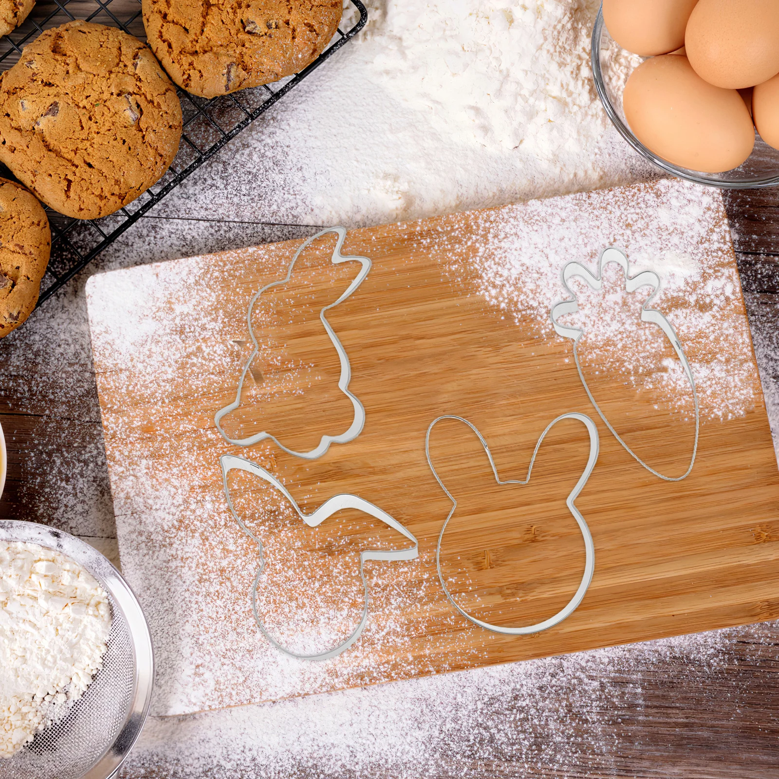 4 Pcs Cookie Cutters Easter Stainless Steel Mold Biscuit Fondant Molds Bunny Cake Candy
4 Pcs Cookie Cutters Easter Stainless Steel Mold Biscuit Fondant Molds Bunny Cake Candy
