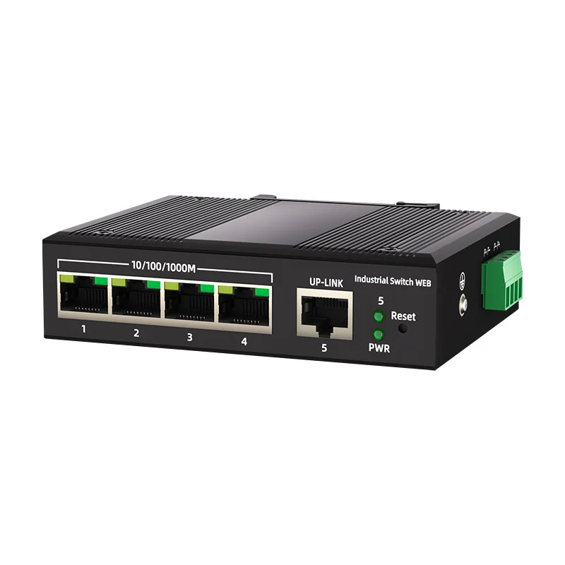 Industrial WEB Management Switch 5 10/100/1000Mbps RJ45 Ports DIN-Rail L2 Managed POE Switch
Industrial WEB Management Switch 5 10/100/1000Mbps RJ45 Ports DIN-Rail L2 Managed POE Switch