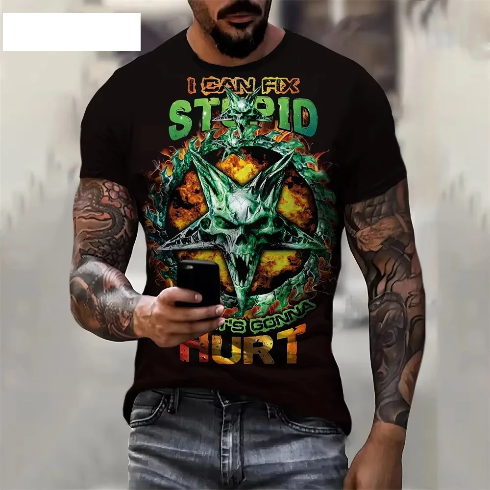 Skull Print Clothes Men's Summer Clothes T-shirts Oversize Short Sleeve Tee Skull Graphic Tee Street Fashion Gym Clothing Men
Skull Print Clothes Men's Summer Clothes T-shirts Oversize Short Sleeve Tee Skull Graphic Tee Street Fashion Gym Clothing Men