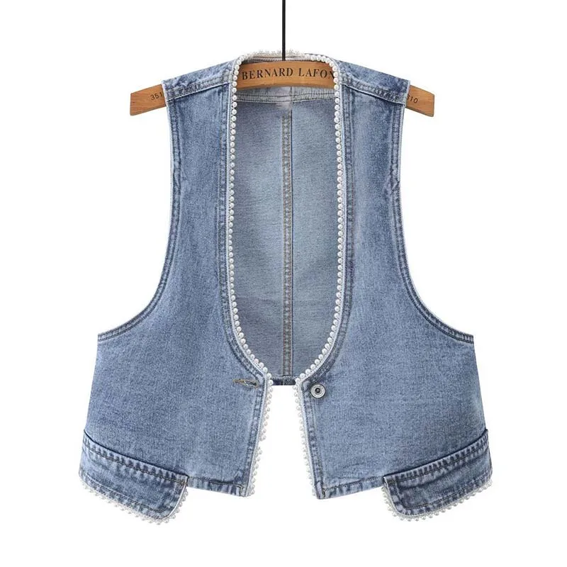 New Ladies Denim Vest Jacket 2026 Summer High Quality Loose Women's Cowboy Tank Top Sleeveless Leisure Be All-match Female Coat
New Ladies Denim Vest Jacket 2026 Summer High Quality Loose Women's Cowboy Tank Top Sleeveless Leisure Be All-match Female Coat