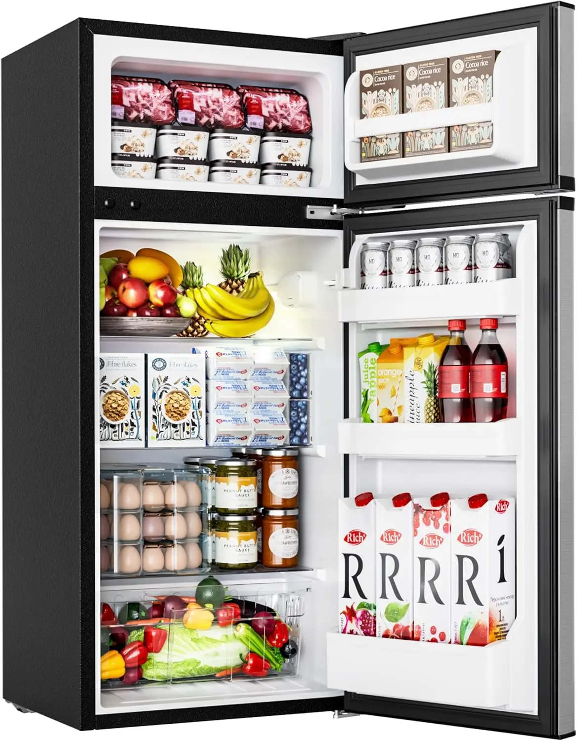 Mini Fridge with Freezer, 4.5 Cu.Ft Mini Refrigerator fridge, 2 door For Bedroom/Dorm/Office/Apartment - Food Storage
Mini Fridge with Freezer, 4.5 Cu.Ft Mini Refrigerator fridge, 2 door For Bedroom/Dorm/Office/Apartment - Food Storage