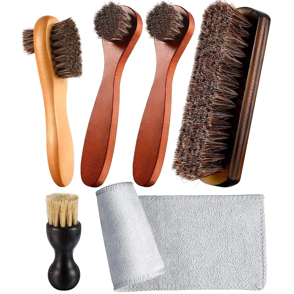 6 Pieces Horsehair Shine Shoes Brush Kit Polish Dauber Applicators (B)
6 Pieces Horsehair Shine Shoes Brush Kit Polish Dauber Applicators (B)