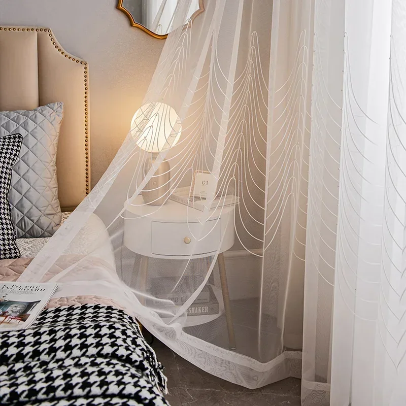 White Sheer Tulle Curtains For Living Room Bedroom Pearl Window Screens Bedroom Luxury Blackout Elegant Customize Decoration
White Sheer Tulle Curtains For Living Room Bedroom Pearl Window Screens Bedroom Luxury Blackout Elegant Customize Decoration