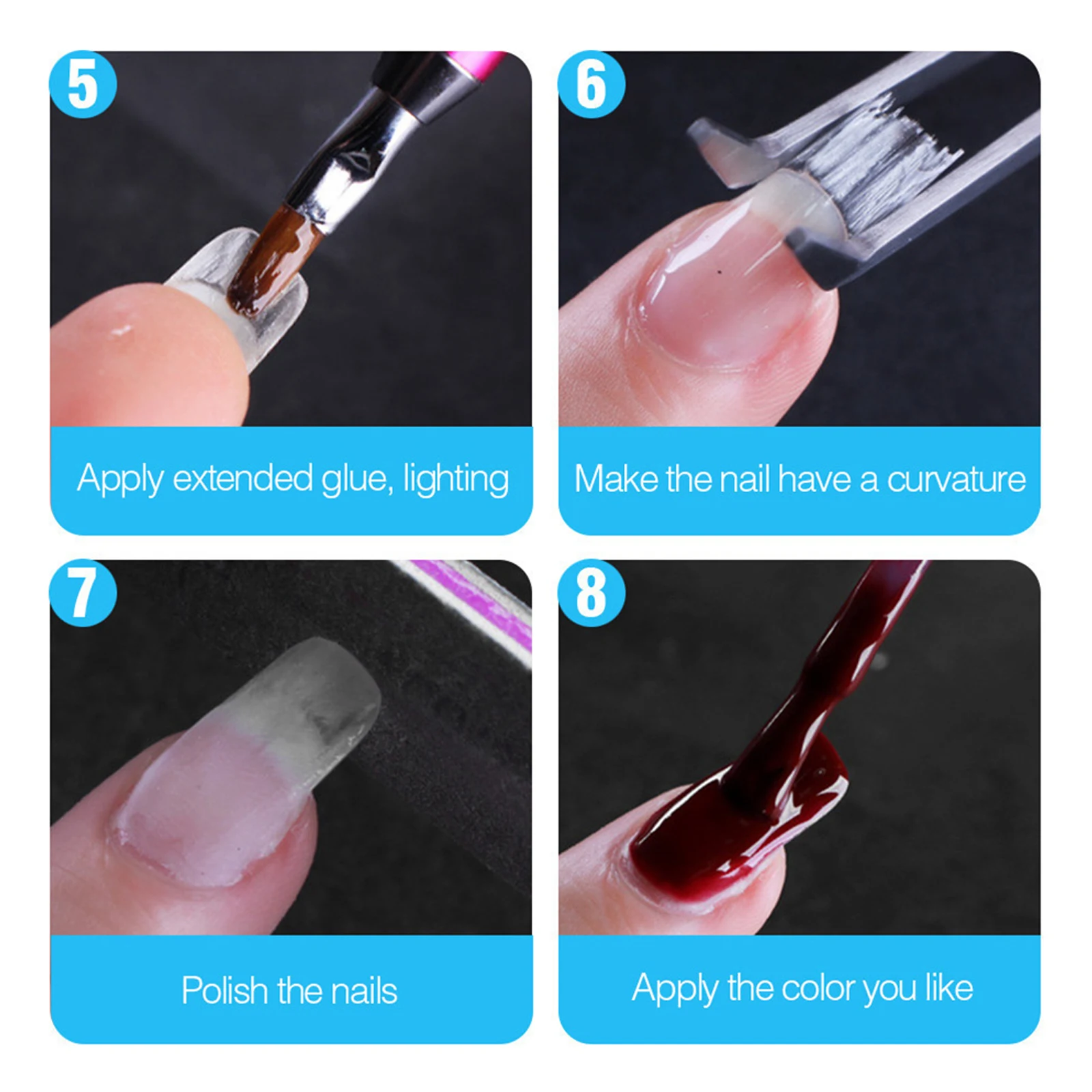 Fiberglass Nail Extensions False Nails Adjustable Length Shape Easy Application Home Salon Use Nail Art Fiber Tools Manicure
Fiberglass Nail Extensions False Nails Adjustable Length Shape Easy Application Home Salon Use Nail Art Fiber Tools Manicure