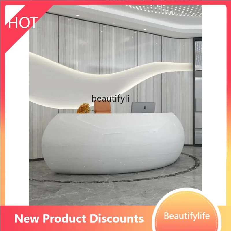 A07 Paint Reception Desk Creative round Welcome Information Desk Company Office Furniture Arc Cashier
A07 Paint Reception Desk Creative round Welcome Information Desk Company Office Furniture Arc Cashier