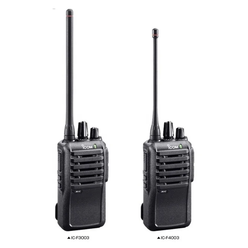 ICOM IC-F3003 VHF 5W Walkie Talkie & F4003 UHF Analog Radio 16CH 136-174/400-470MHz Handheld Transceiver
ICOM IC-F3003 VHF 5W Walkie Talkie & F4003 UHF Analog Radio 16CH 136-174/400-470MHz Handheld Transceiver