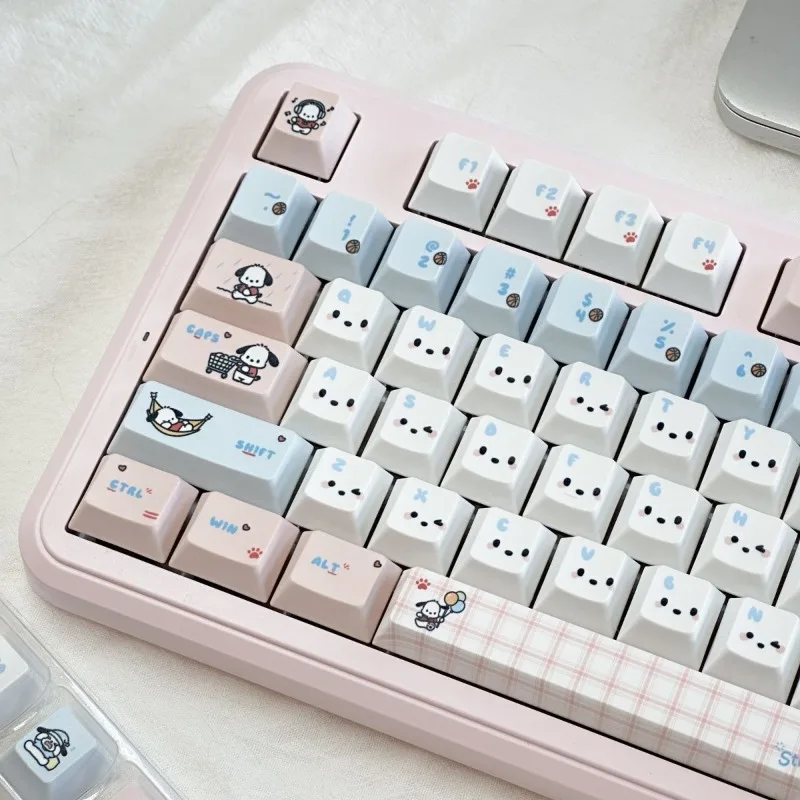 Cartoon Pochacco Mechanical Keyboard Keycaps Set Five Side Heat Sublimation PBT Material Keycaps Compatible with 60-108 Layouts
Cartoon Pochacco Mechanical Keyboard Keycaps Set Five Side Heat Sublimation PBT Material Keycaps Compatible with 60-108 Layouts