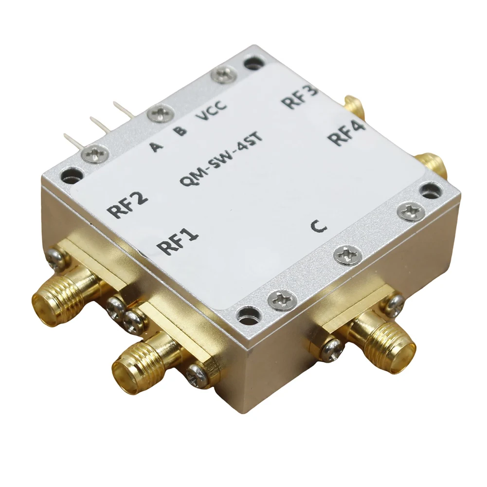 0.1-6GHz All Four Microwave Electronic Switches 1 To 4 Band Switching Control Microwave Signal Channel