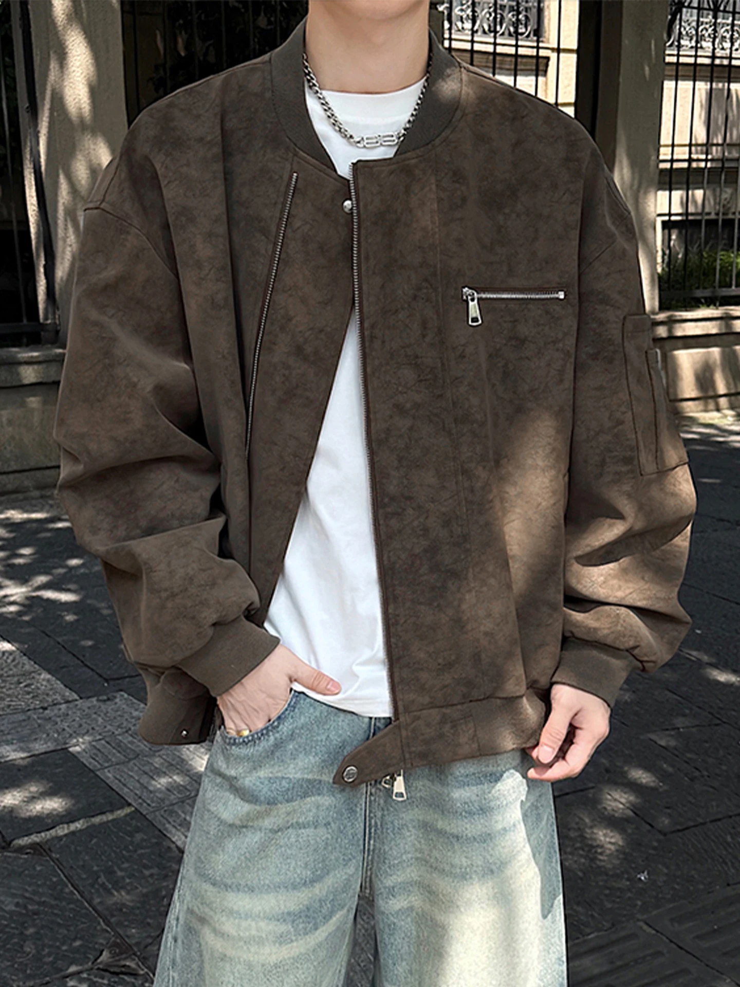 Ретро-куртка для мотоциклистов с эффектом тай-дай, мужская повседневная бейсбольная куртка, осенняя модная брендовая функциональная ветровка
Ретро-куртка для мотоциклистов с эффектом тай-дай, мужская повседневная бейсбольная куртка, осенняя модная брендовая функциональная ветровка