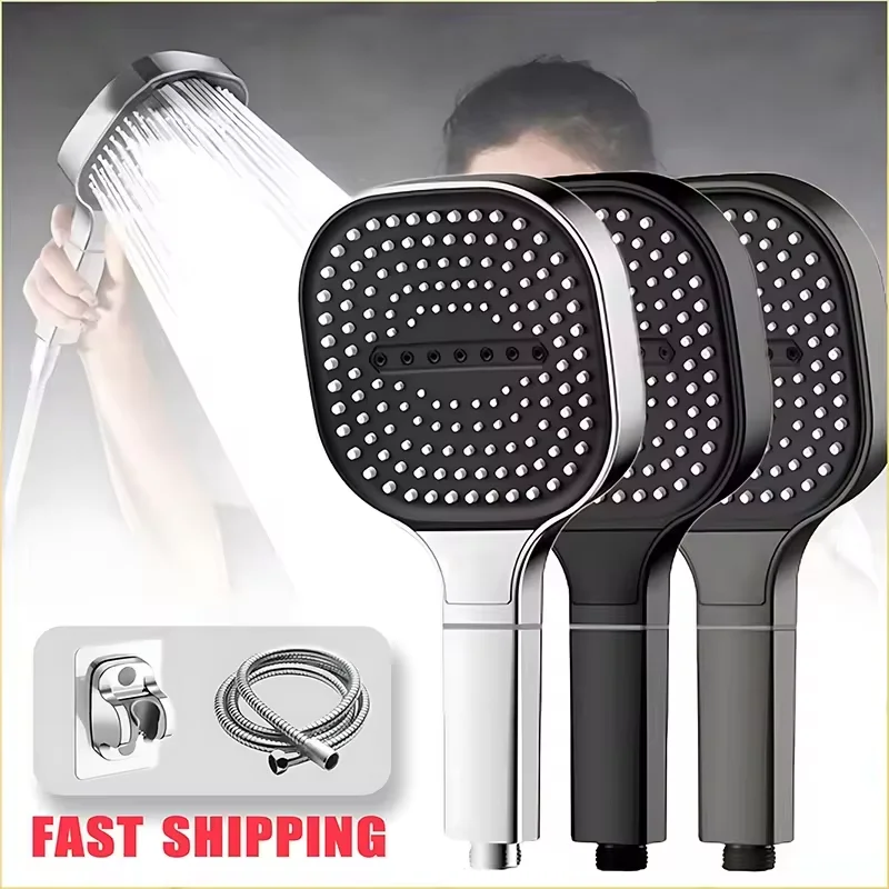 New 13cm Large Panel Shower Head Adjustable 3 Modes High Pressure Massage Shower Head Filter Element Bathroom Accessories
New 13cm Large Panel Shower Head Adjustable 3 Modes High Pressure Massage Shower Head Filter Element Bathroom Accessories