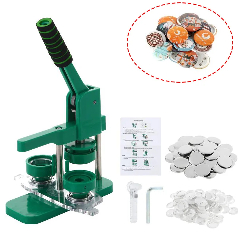 25/44/58mm DIY Button Badge Making Machine with 100 sets Blank Badge Material Magnetic Mold Handpress Badge Maker Adjustable
25/44/58mm DIY Button Badge Making Machine with 100 sets Blank Badge Material Magnetic Mold Handpress Badge Maker Adjustable