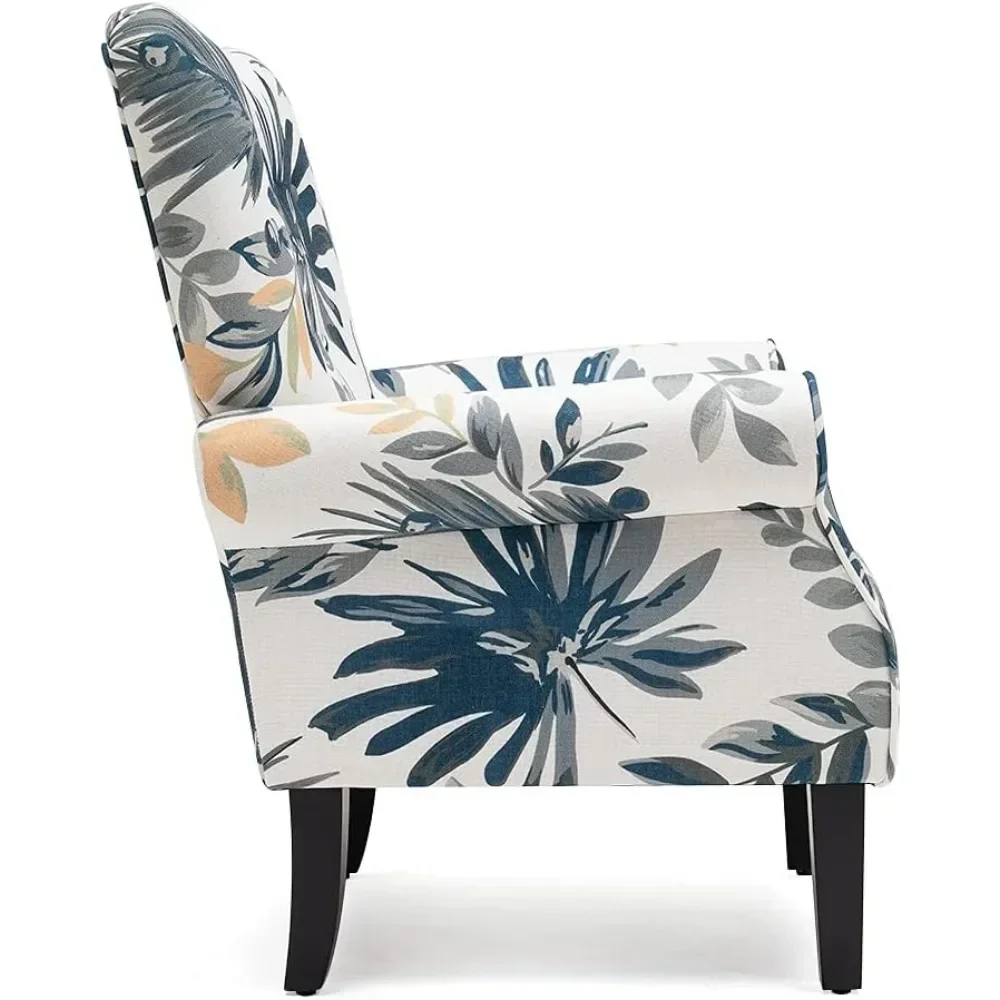 Living Room Chair, Modern Accent High Back Armchair, Upholstered Fabric Button Single Sofa With Wooden Legs
Living Room Chair, Modern Accent High Back Armchair, Upholstered Fabric Button Single Sofa With Wooden Legs