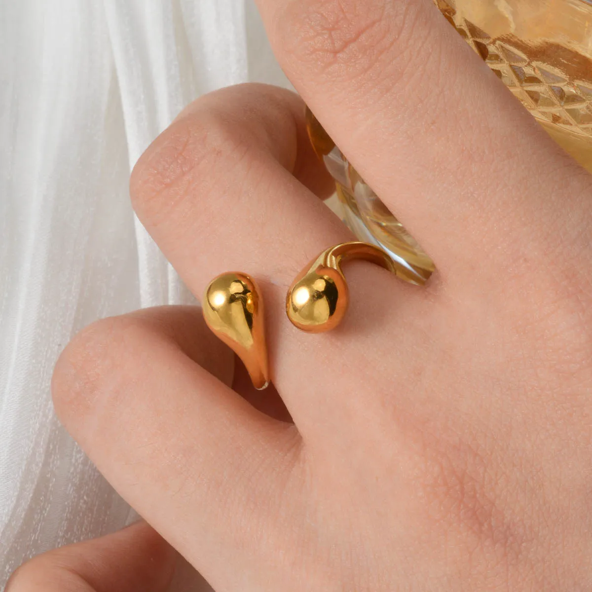 Minimalist Open Ring for Women Gold Plated Stainless Steel Adjustable Statement Bold Modern Jewelry Gift for Her Anniversary
Minimalist Open Ring for Women Gold Plated Stainless Steel Adjustable Statement Bold Modern Jewelry Gift for Her Anniversary