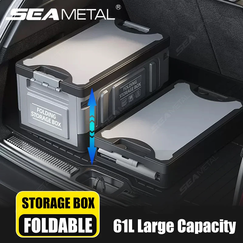 SEAMETAL Heavy Duty Trunk Organizer Foldable Portable Car Storage Box Collapsible 80KG Load-Bearing Hard Box for Fishing Camping
SEAMETAL Heavy Duty Trunk Organizer Foldable Portable Car Storage Box Collapsible 80KG Load-Bearing Hard Box for Fishing Camping