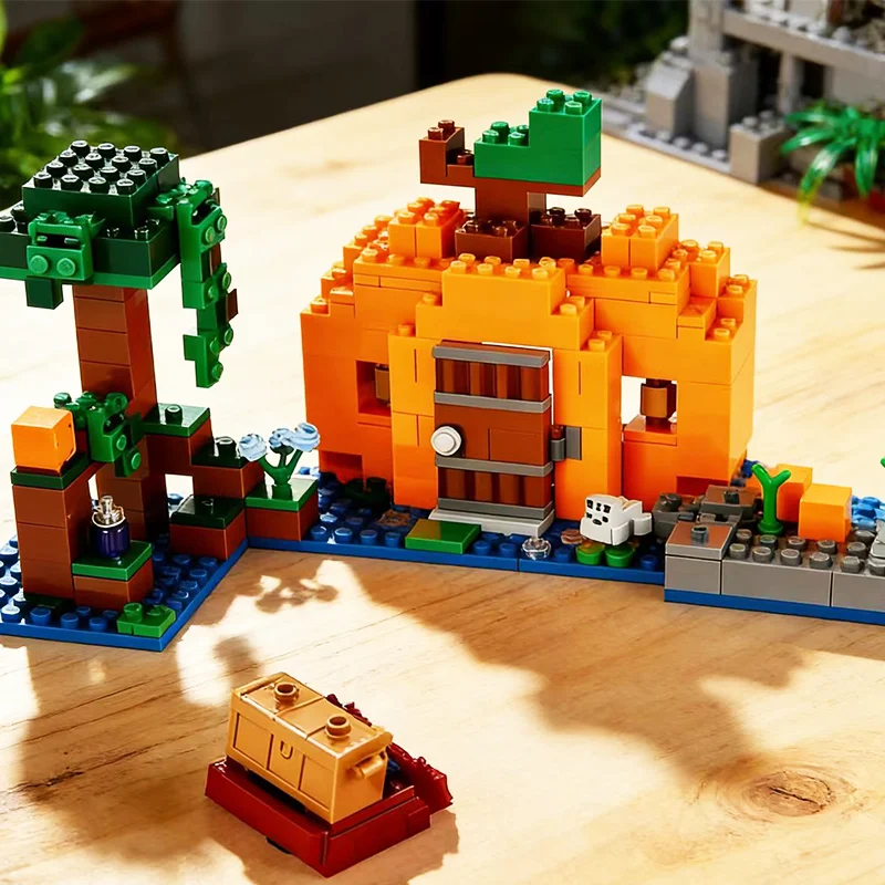 Совместимые наборы брендов, серия игр My Pixel World, строительные блоки 21248, тыквенный дом, ферма, ведьма, MOC, игрушки, подарок
Совместимые наборы брендов, серия игр My Pixel World, строительные блоки 21248, тыквенный дом, ферма, ведьма, MOC, игрушки, подарок