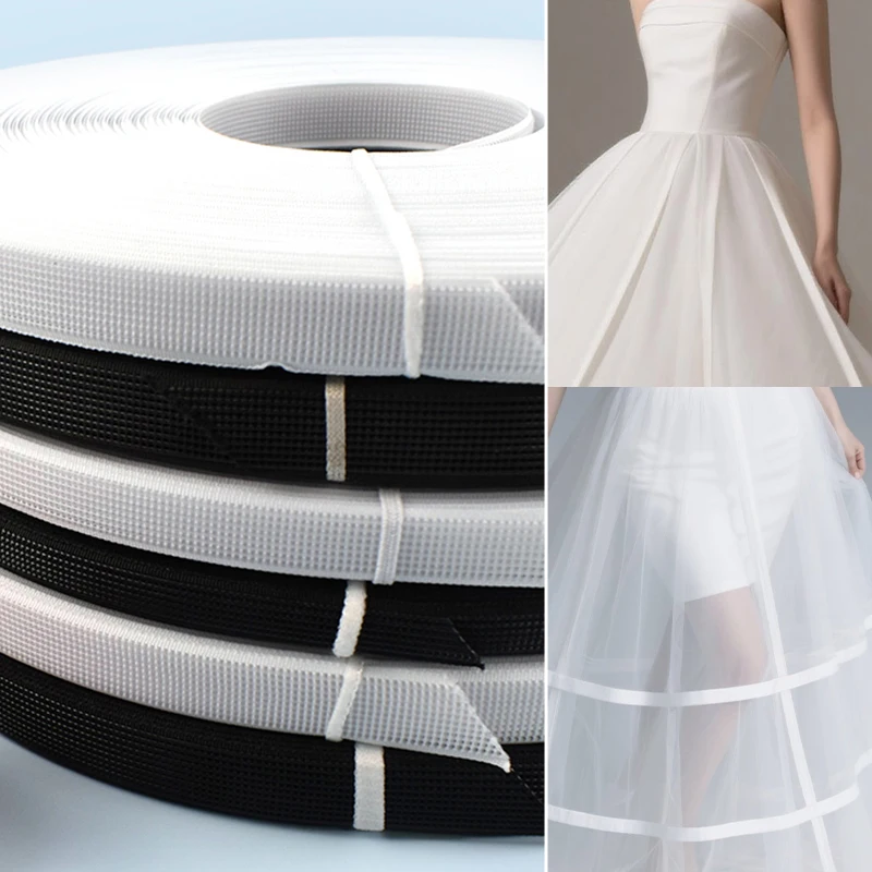 20/40Yards Plastic Fishbone Support Webbing Strap Underwear Wedding Dress Side Corset Ribbon Band DIY Craft Sewing Accessories
20/40Yards Plastic Fishbone Support Webbing Strap Underwear Wedding Dress Side Corset Ribbon Band DIY Craft Sewing Accessories