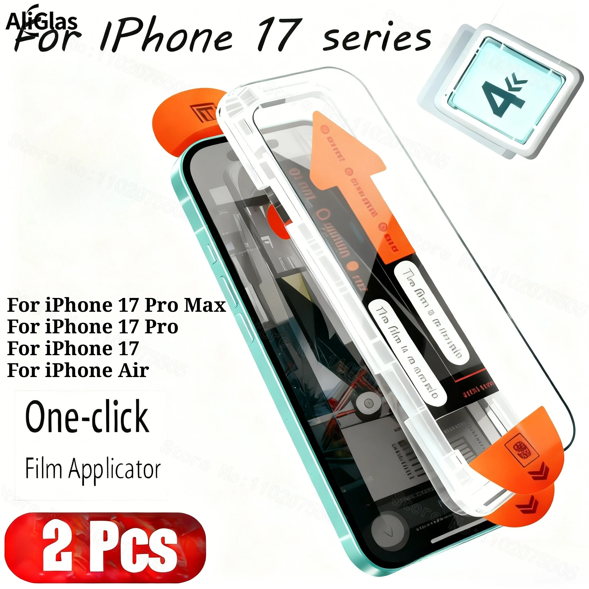 2PCS Full Cover Screen Protector for IPhone 17 Pro Max Air Glass for IPhone 17 ProMax High Definition Screen Protector 17 ProMax
2PCS Full Cover Screen Protector for IPhone 17 Pro Max Air Glass for IPhone 17 ProMax High Definition Screen Protector 17 ProMax