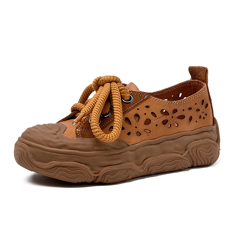 Retro Nostalgic Style Cowhide Women's Shoes All Genuine Leather Women's hollow sandals sneakers
Retro Nostalgic Style Cowhide Women's Shoes All Genuine Leather Women's hollow sandals sneakers