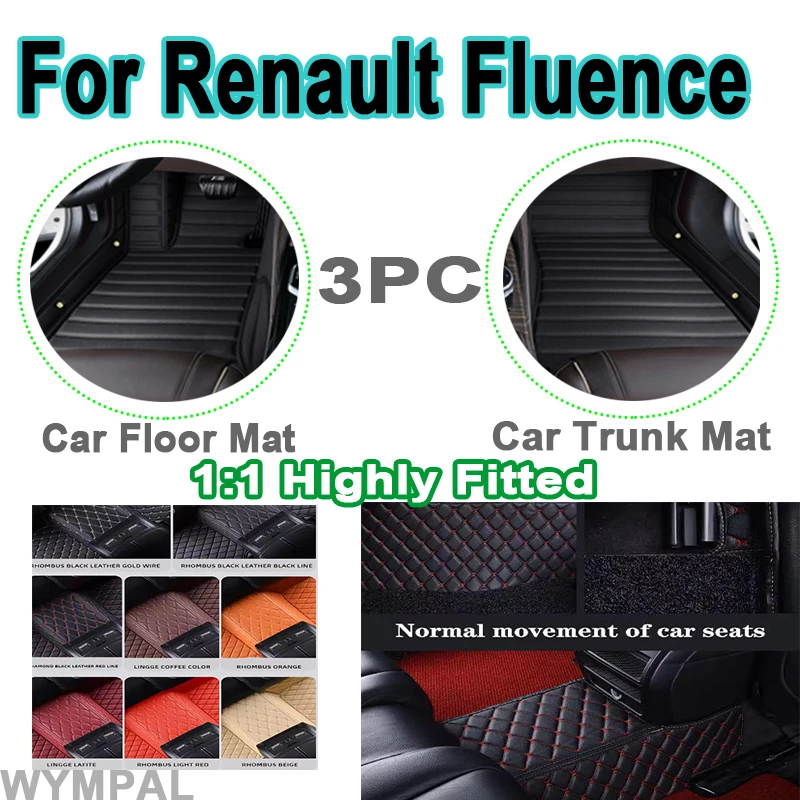 Luxury Custom Car Floor Mats For Renault Fluence 2011 2012 2013 2014 2015 2016 2017 Auto Foot Pads Automobile Carpet Cover mats
Luxury Custom Car Floor Mats For Renault Fluence 2011 2012 2013 2014 2015 2016 2017 Auto Foot Pads Automobile Carpet Cover mats