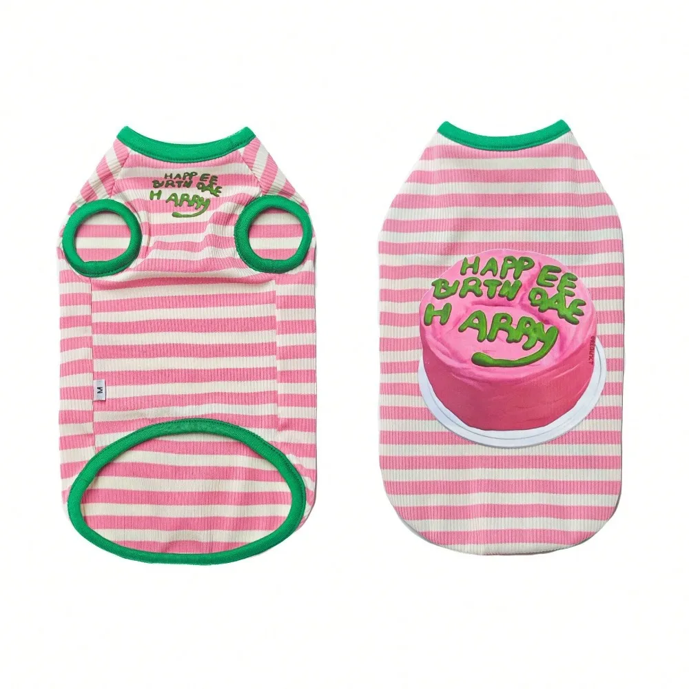A Summer Pet Cat Clothing Item, A Thin Striped T-Shirt Vest To Prevent Hair Shedding For Kittens
A Summer Pet Cat Clothing Item, A Thin Striped T-Shirt Vest To Prevent Hair Shedding For Kittens