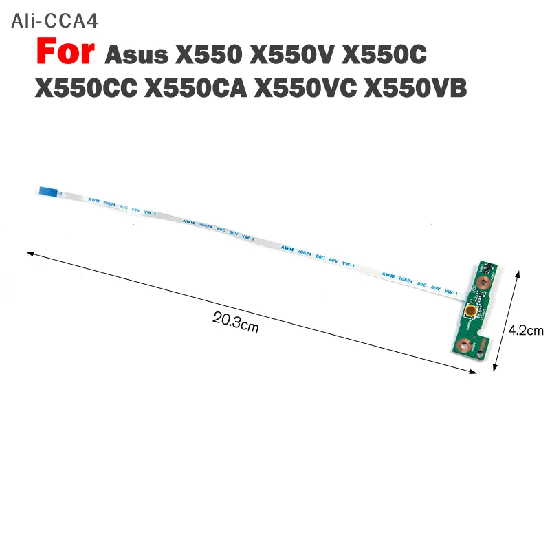 CCA4-Original For Asus X550 X550V X550C X550CC X550CA X550VC X550VB Power Button Board With Cable Laptop Repairing Accessories
CCA4-Original For Asus X550 X550V X550C X550CC X550CA X550VC X550VB Power Button Board With Cable Laptop Repairing Accessories
