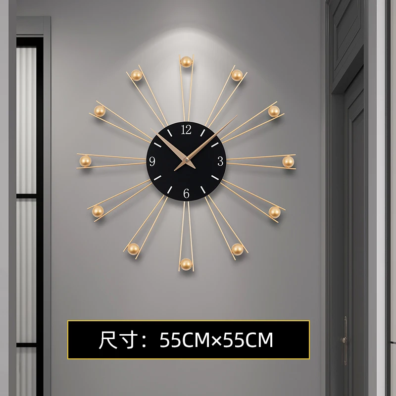 Wall Clock Living Room Household Clock Simple Modern Creative Clock Restaurant Atmosphere High-end Fashion Clock 
Wall Clock Living Room Household Clock Simple Modern Creative Clock Restaurant Atmosphere High-end Fashion Clock