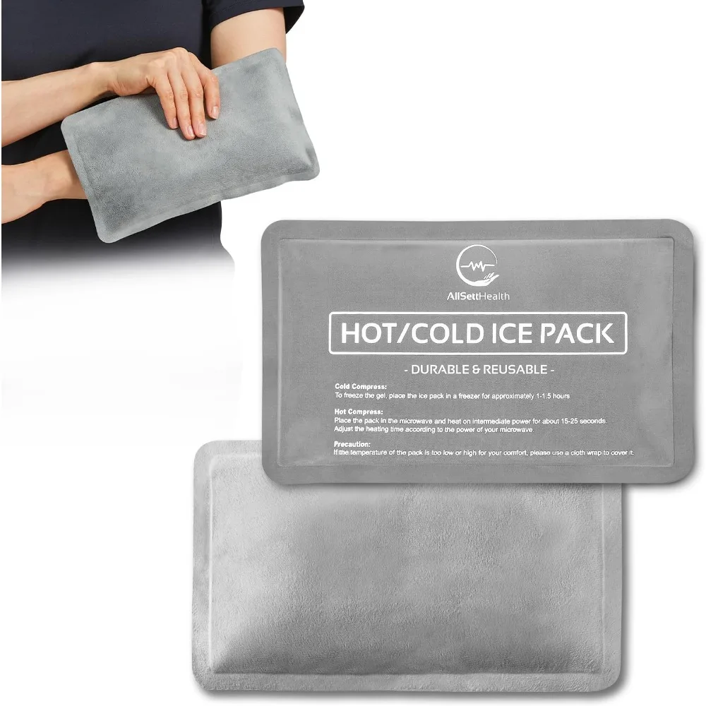 Reusable Flexible Hot Cold Gel Pack for Injuries Soft Fleece 10x6 Inch Set of Two
Reusable Flexible Hot Cold Gel Pack for Injuries Soft Fleece 10x6 Inch Set of Two