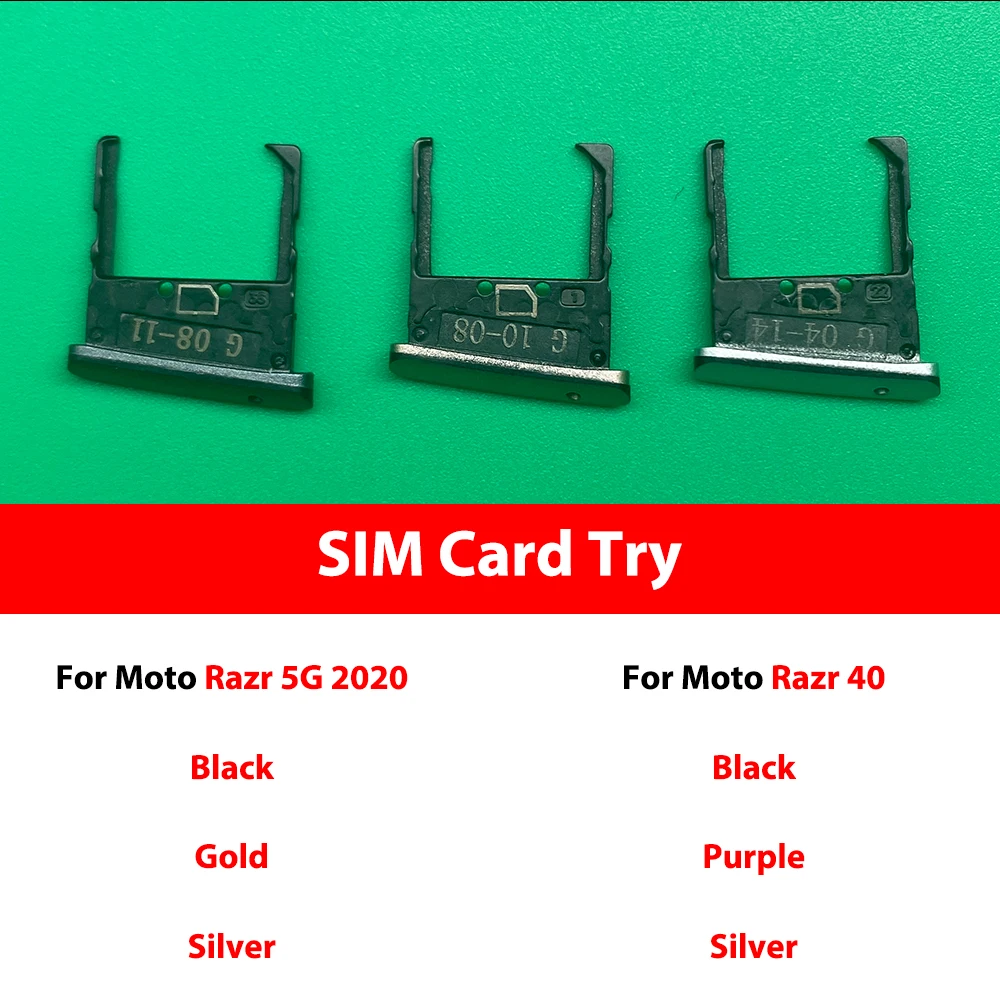 10Pcs , Sim Card Reader Holder SIM Card Tray Holder Slot Replacement Parts For Moto Razr 5G 2020 Razr 40 Ultra Razr 50
10Pcs , Sim Card Reader Holder SIM Card Tray Holder Slot Replacement Parts For Moto Razr 5G 2020 Razr 40 Ultra Razr 50