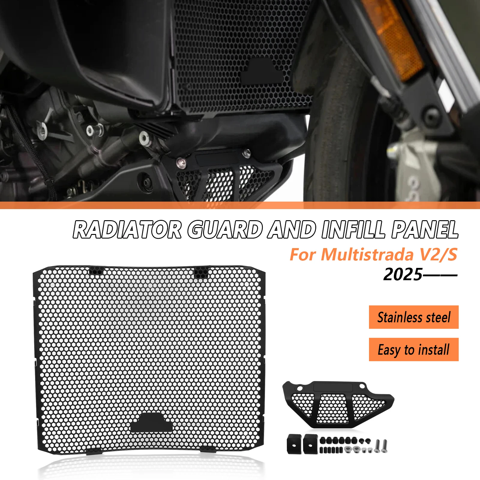 Для Ducati Multistrada V2 V2S 2025-мотоциклетная решетка радиатора, защитная крышка, аксессуары, защитная сетка
Для Ducati Multistrada V2 V2S 2025-мотоциклетная решетка радиатора, защитная крышка, аксессуары, защитная сетка