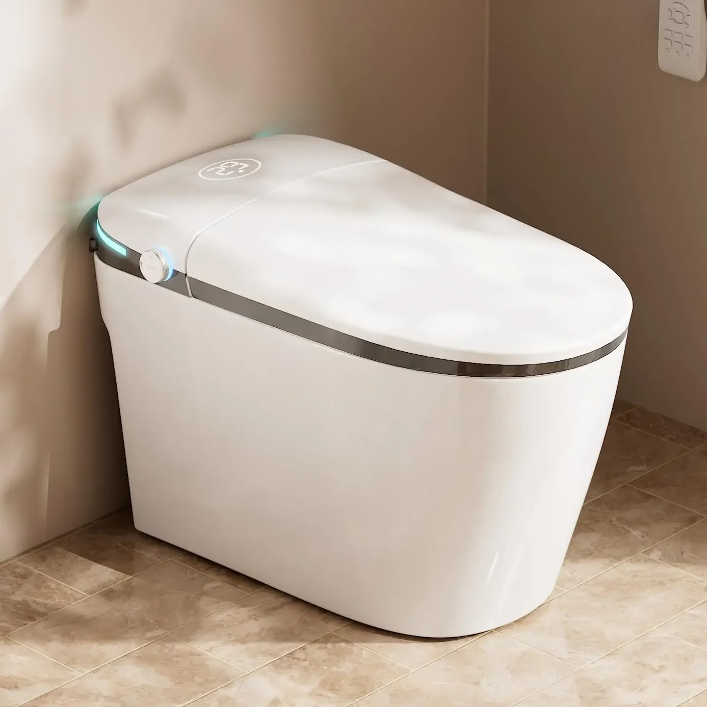 Smart Toilet,One Piece Bidet Toilet for Bathrooms with Auto Open & Close,Auto Flush, Foot Sensor,Movement, Customized
Smart Toilet,One Piece Bidet Toilet for Bathrooms with Auto Open & Close,Auto Flush, Foot Sensor,Movement, Customized