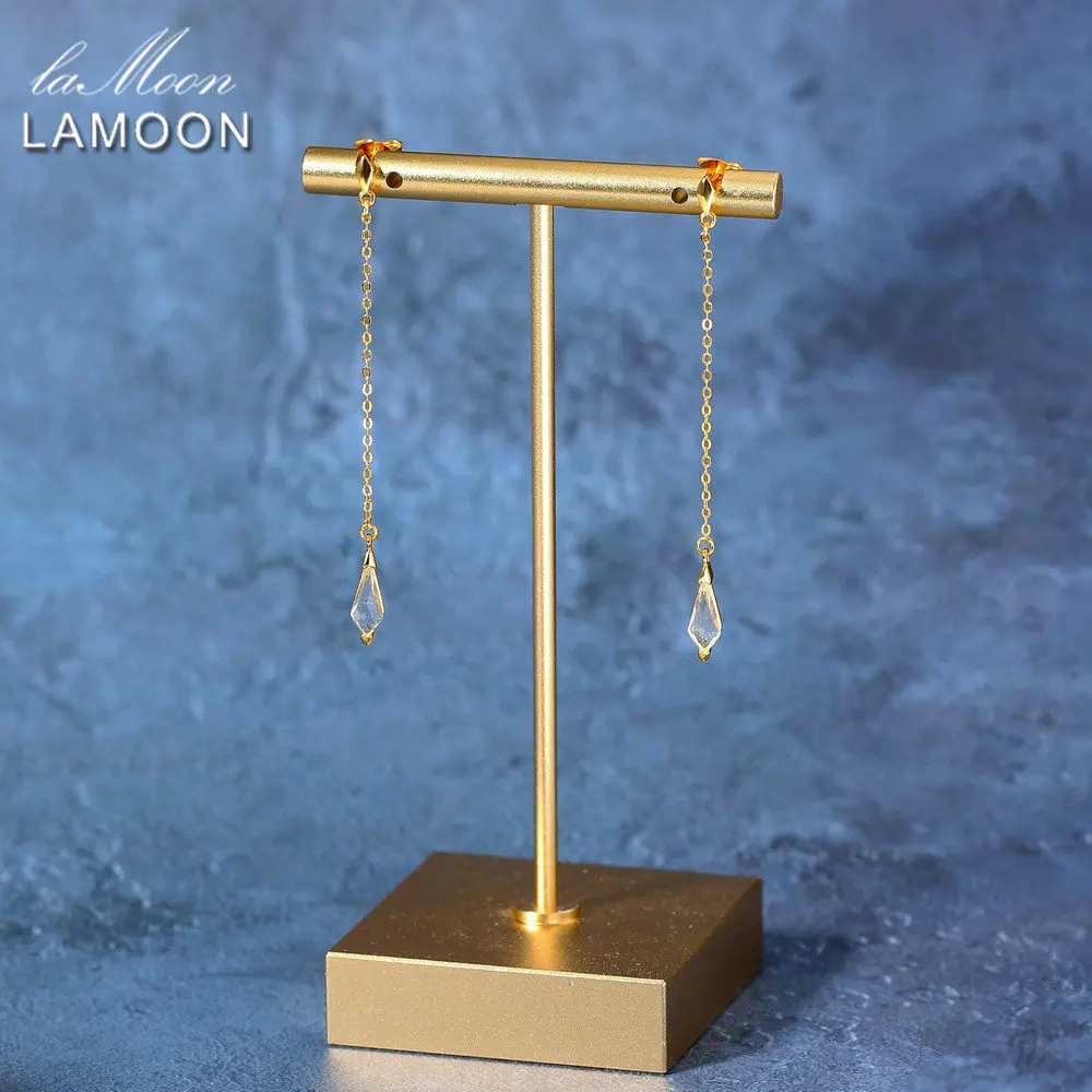 LAMOON Vintage Natural Crystal Long Earring For Women 925 Sterling Silver Dangle Earrings Ear Line 14K Gold Plated Fine Jewelry
LAMOON Vintage Natural Crystal Long Earring For Women 925 Sterling Silver Dangle Earrings Ear Line 14K Gold Plated Fine Jewelry