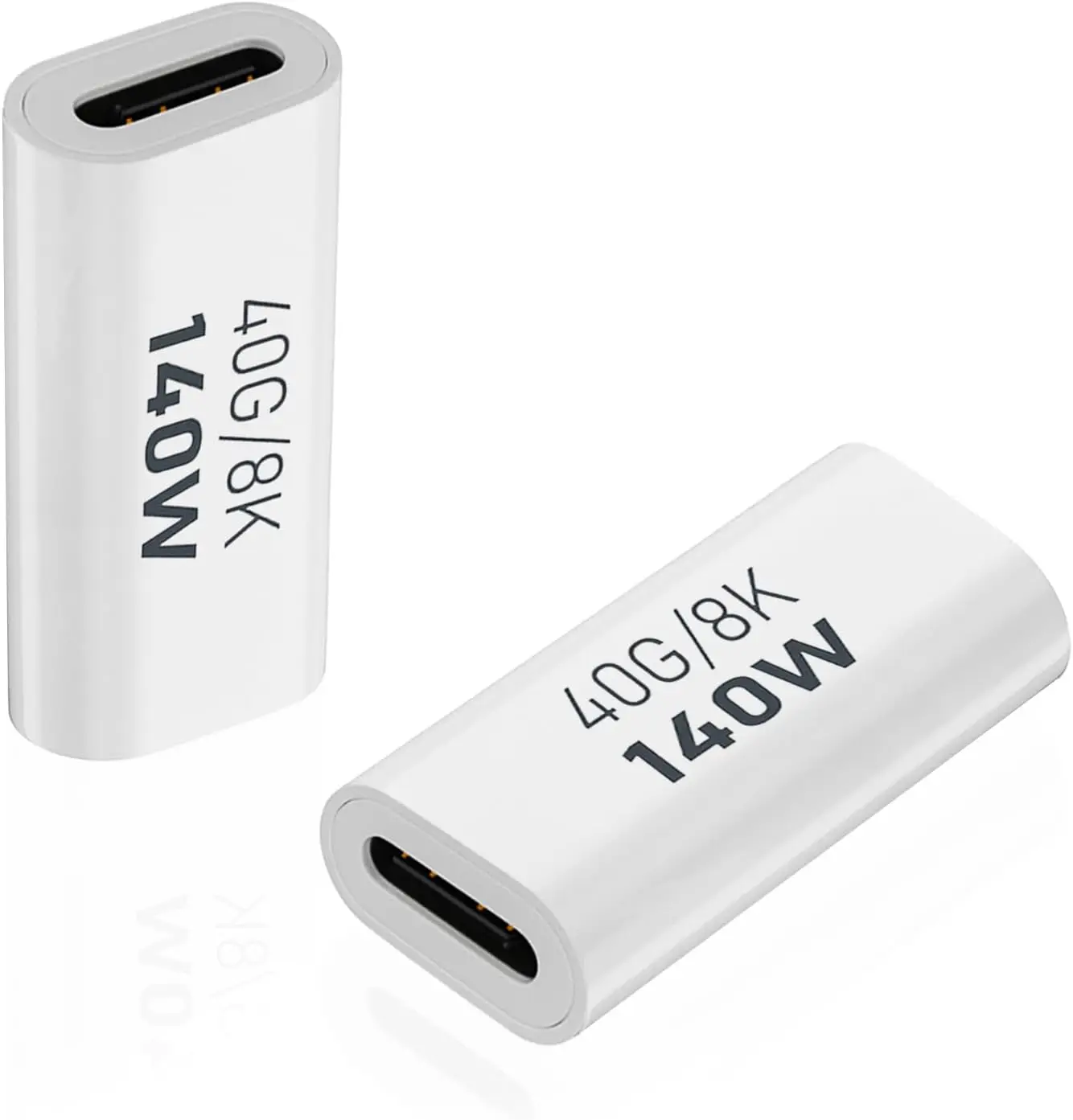 2 Pack Female to Female Adapter, USB Type C Coupler Extender Support 140W, 40Gbps, 8K@60Hz for Thunderbolt 4/3, MacBook /Air, L
2 Pack Female to Female Adapter, USB Type C Coupler Extender Support 140W, 40Gbps, 8K@60Hz for Thunderbolt 4/3, MacBook /Air, L