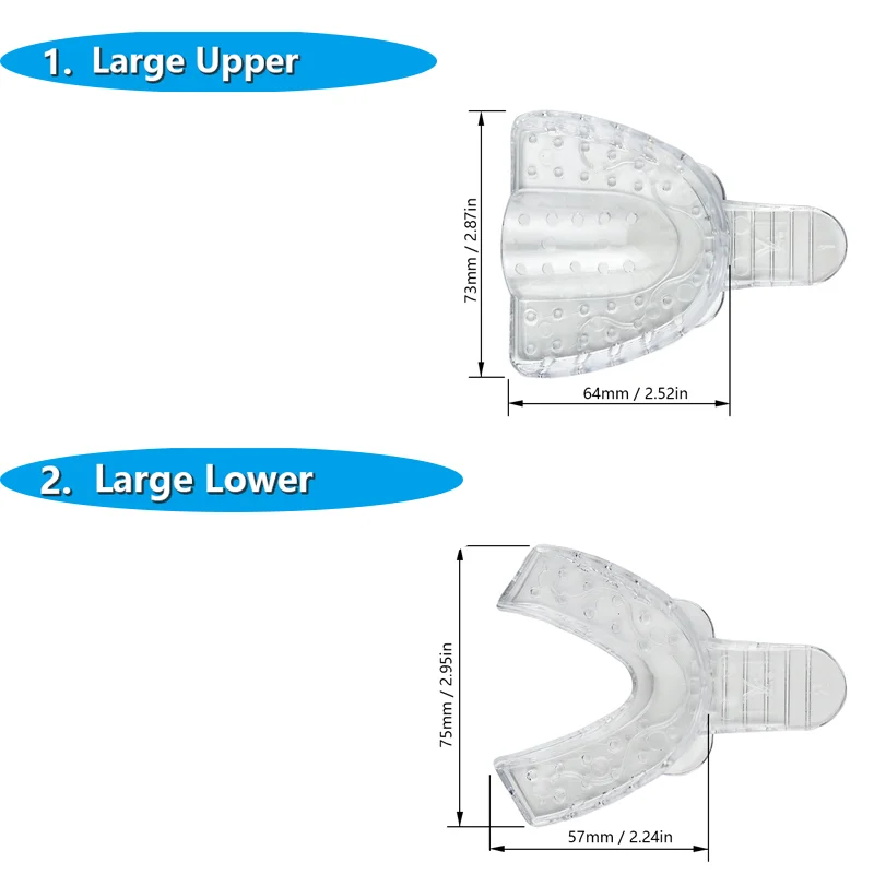 9Pcs New VVDental Disposable Transparent Dental Tray Dental Impression Trays Plastic Teeth Holder Trays Clear Dental Mold Base
9Pcs New VVDental Disposable Transparent Dental Tray Dental Impression Trays Plastic Teeth Holder Trays Clear Dental Mold Base
