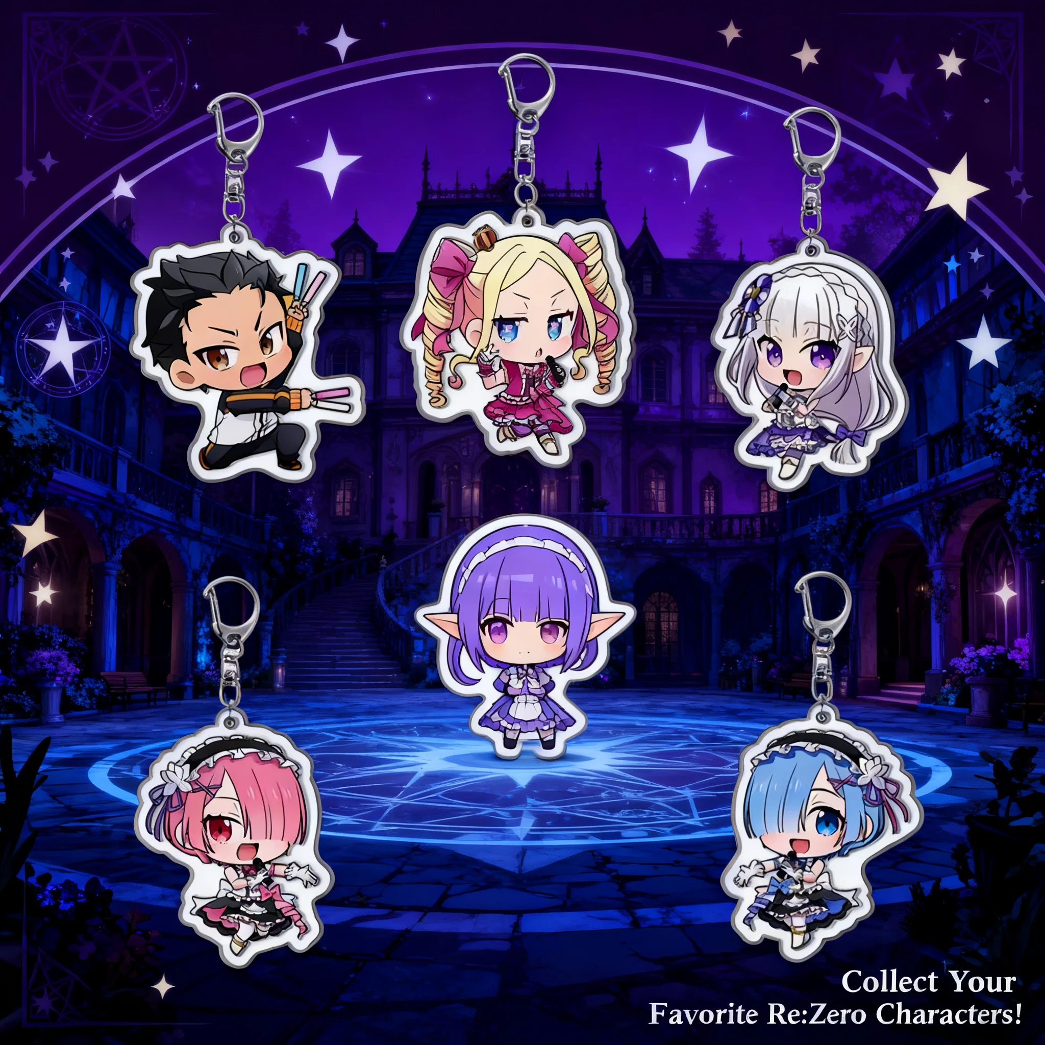Zero Starting Life From Another World Anime Acrylic Keychain Cute Bag Charm Pendant Decorative
Zero Starting Life From Another World Anime Acrylic Keychain Cute Bag Charm Pendant Decorative