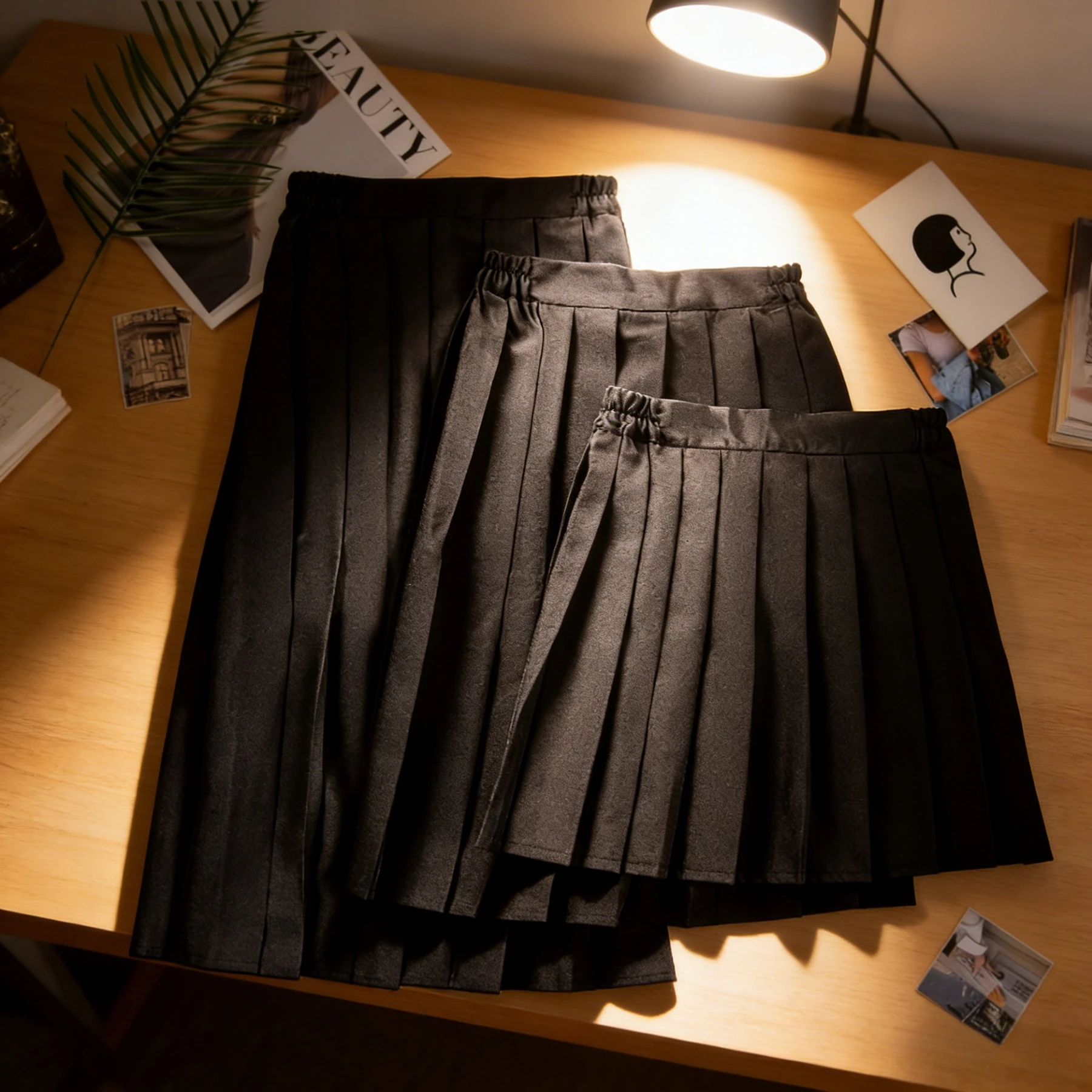 Japanese Preppy Style JK Solid Pleated Skirt, Lightweight White-Collar Skirt, Ideal for Graduation, Sports Day & Class Uniform
Japanese Preppy Style JK Solid Pleated Skirt, Lightweight White-Collar Skirt, Ideal for Graduation, Sports Day & Class Uniform