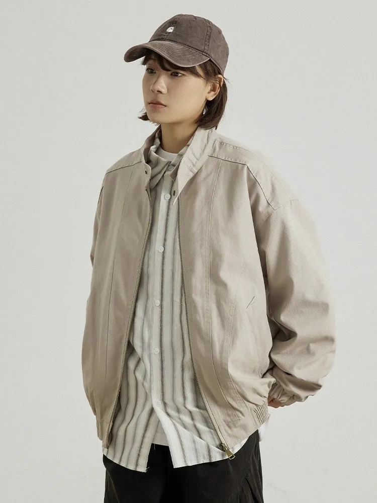GoodNorth Retro Waed Stand Collar Jaet Loose Casual ex Outerwear Cotton Long Sve Zipper Closure Color
GoodNorth Retro Waed Stand Collar Jaet Loose Casual ex Outerwear Cotton Long Sve Zipper Closure Color