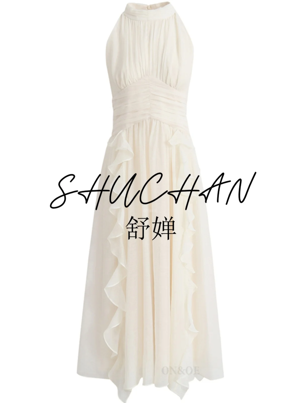 Neck-mounted New French temperament 2025 vacation super beautiful waist neck long dress annual meeting dress summer
Neck-mounted New French temperament 2025 vacation super beautiful waist neck long dress annual meeting dress summer