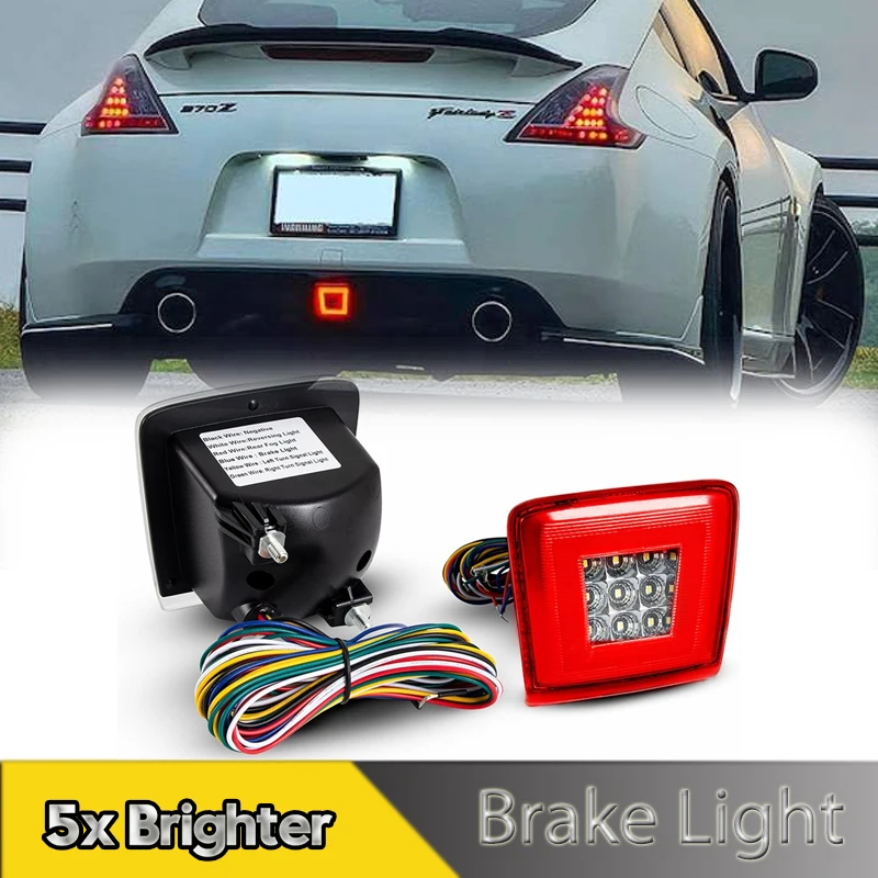 1Pcs LED Fog Light 5-in-1 Rear 4Th Brake Reversing Lamps For Nissan 370Z 09-19 Juke Sentra Nismo Amber Red White Car Accessories
1Pcs LED Fog Light 5-in-1 Rear 4Th Brake Reversing Lamps For Nissan 370Z 09-19 Juke Sentra Nismo Amber Red White Car Accessories