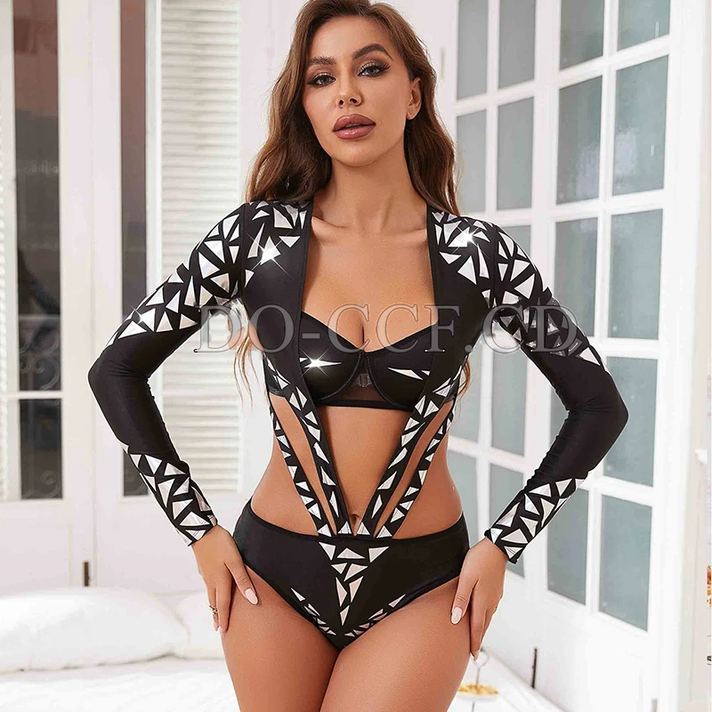 Pole Dance Clothes Mirror Black Sexy Bodysuit Women Gogo Dancer Clothing Nightclub Bar Rave Outfit Gogo Party Show Costume 2558
Pole Dance Clothes Mirror Black Sexy Bodysuit Women Gogo Dancer Clothing Nightclub Bar Rave Outfit Gogo Party Show Costume 2558