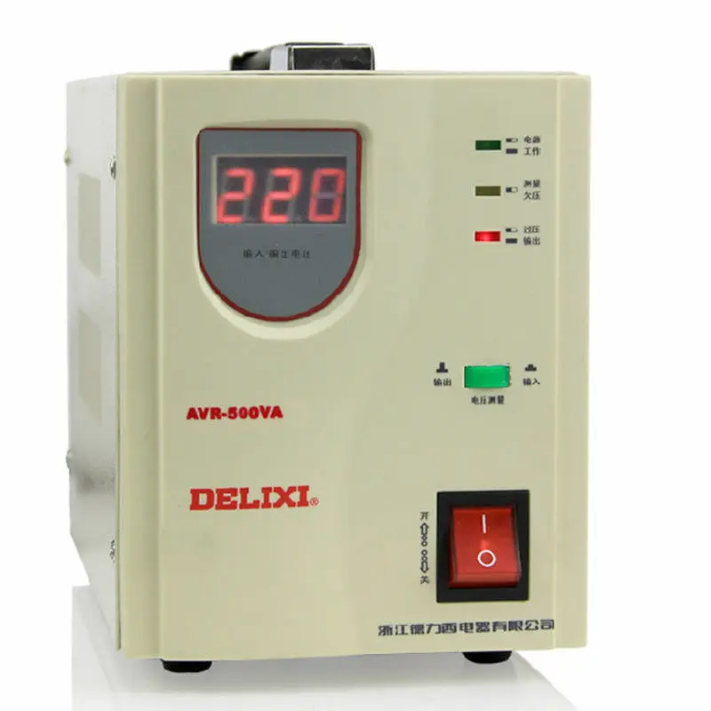 Delixi voltage stabilizer automatic Household TV PC Refrigerator AC regulator H#
Delixi voltage stabilizer automatic Household TV PC Refrigerator AC regulator H#