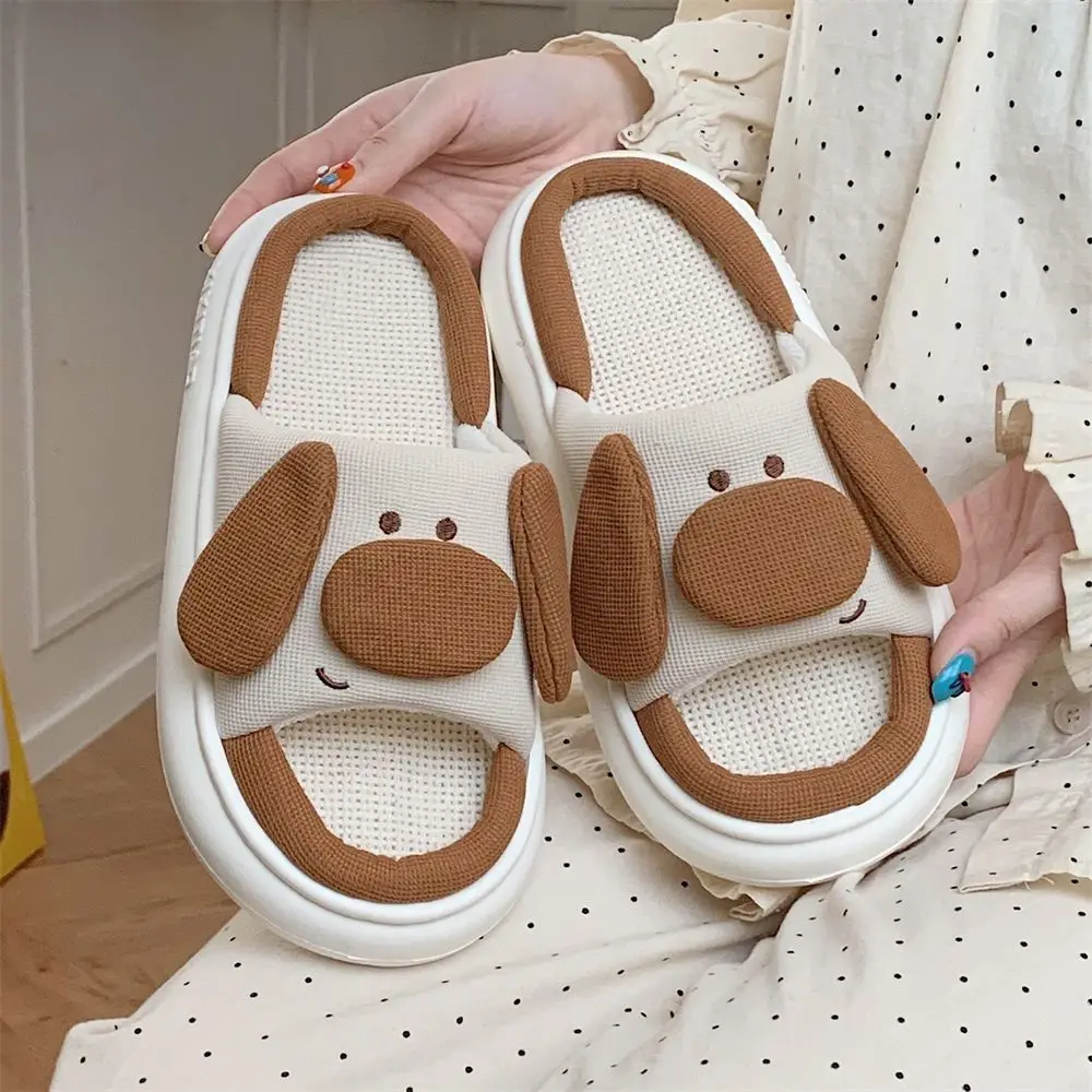 lovely dog linen shoes for females luxury shoe cushion slippers women sandalia de plataforma
lovely dog linen shoes for females luxury shoe cushion slippers women sandalia de plataforma