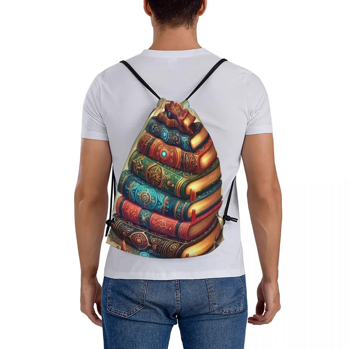 Ancient Book With Glowing Magic Spells Backpacks Multi-function Drawstring Bundle Pocket Sports Bag Book Bags for Man
Ancient Book With Glowing Magic Spells Backpacks Multi-function Drawstring Bundle Pocket Sports Bag Book Bags for Man
