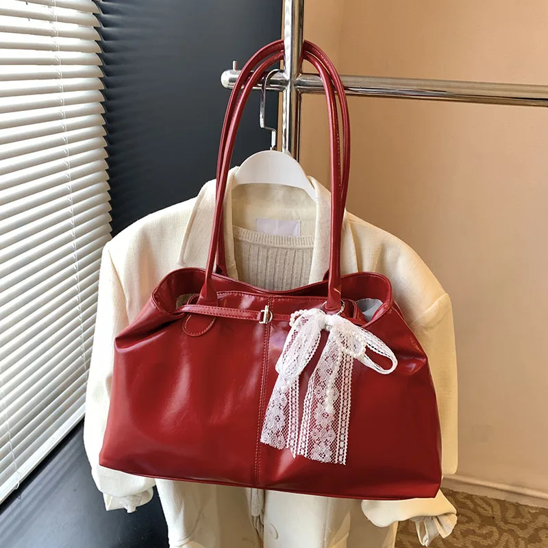 2025 Spring Summer Large Capacity Soft Leather Tote Bag for Women, Chic Commuter Shoulder Purse Lightweight Spacious Work Bag
2025 Spring Summer Large Capacity Soft Leather Tote Bag for Women, Chic Commuter Shoulder Purse Lightweight Spacious Work Bag