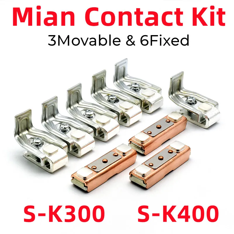 Main Contact Kit For Contactor S-K300 S-K400 SD-N300 SD-N400 Contacts Kit Moving And Fixed Contacts Contactor Replacement Kit
Main Contact Kit For Contactor S-K300 S-K400 SD-N300 SD-N400 Contacts Kit Moving And Fixed Contacts Contactor Replacement Kit