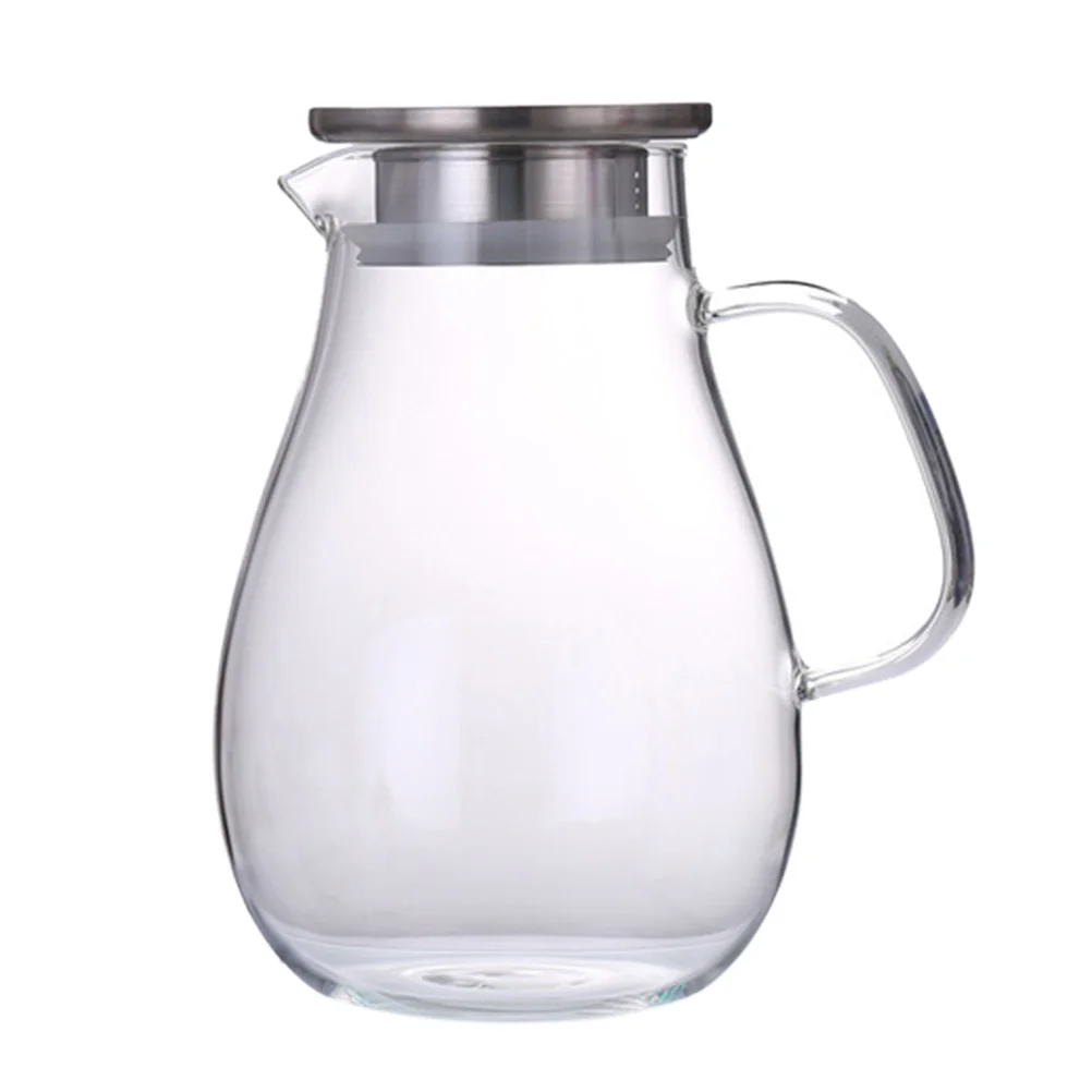 Teapot Glass Cold Water Jug Large Capacity Storage Kettle Beverage Can Household Pitcher with Lid
Teapot Glass Cold Water Jug Large Capacity Storage Kettle Beverage Can Household Pitcher with Lid